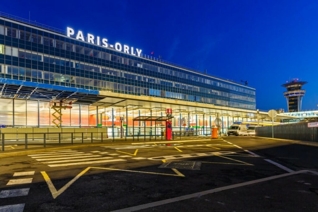 Paris main international airport Orly