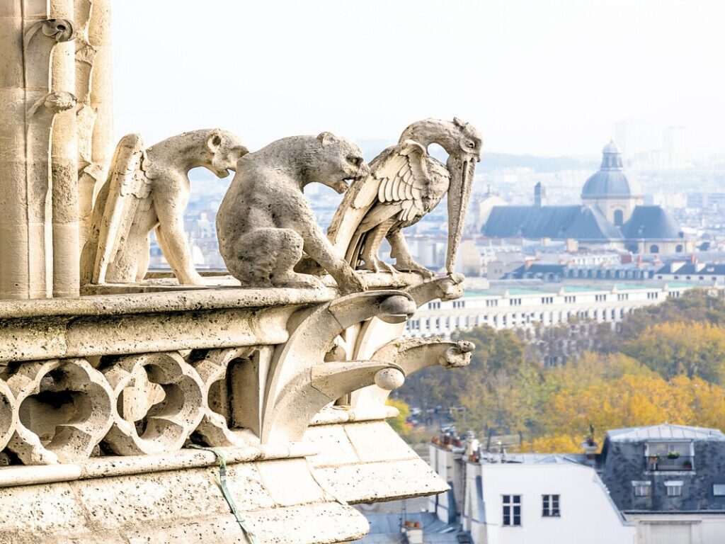 Chimeras at Notre Dame cathedral