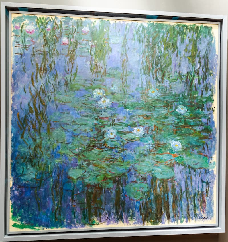 Claude Monet: Nympheas bleus water lily- Orsay Museum