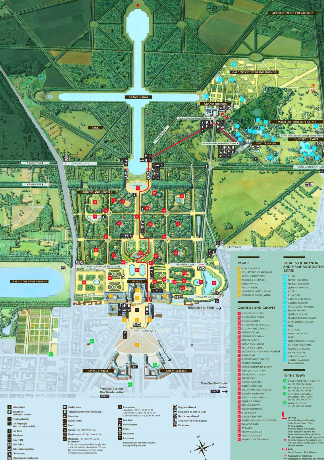 Palace of Versailles Map