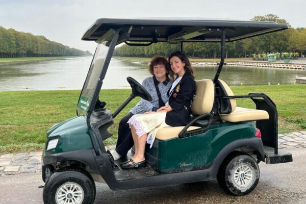 Golf cart by the Grand Canal