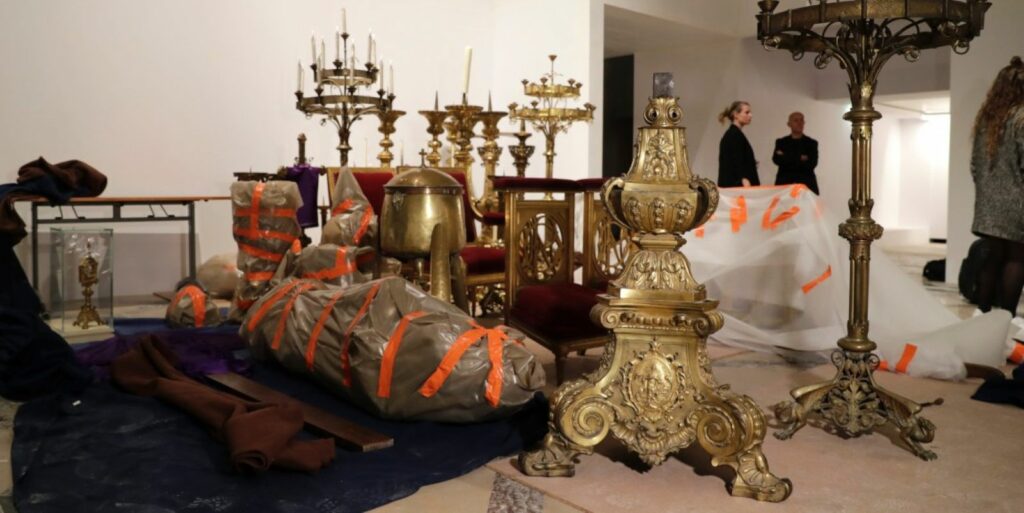 Objects saved from the 2019 Notre Dame fire including the Crown of Thorns