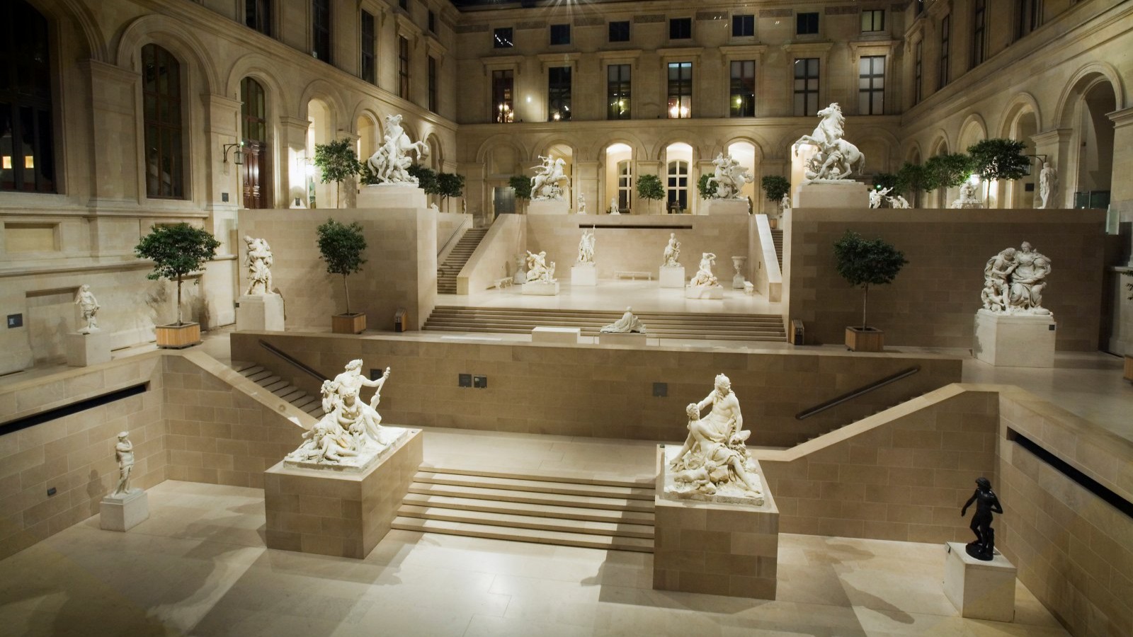 Louvre Museum at Night