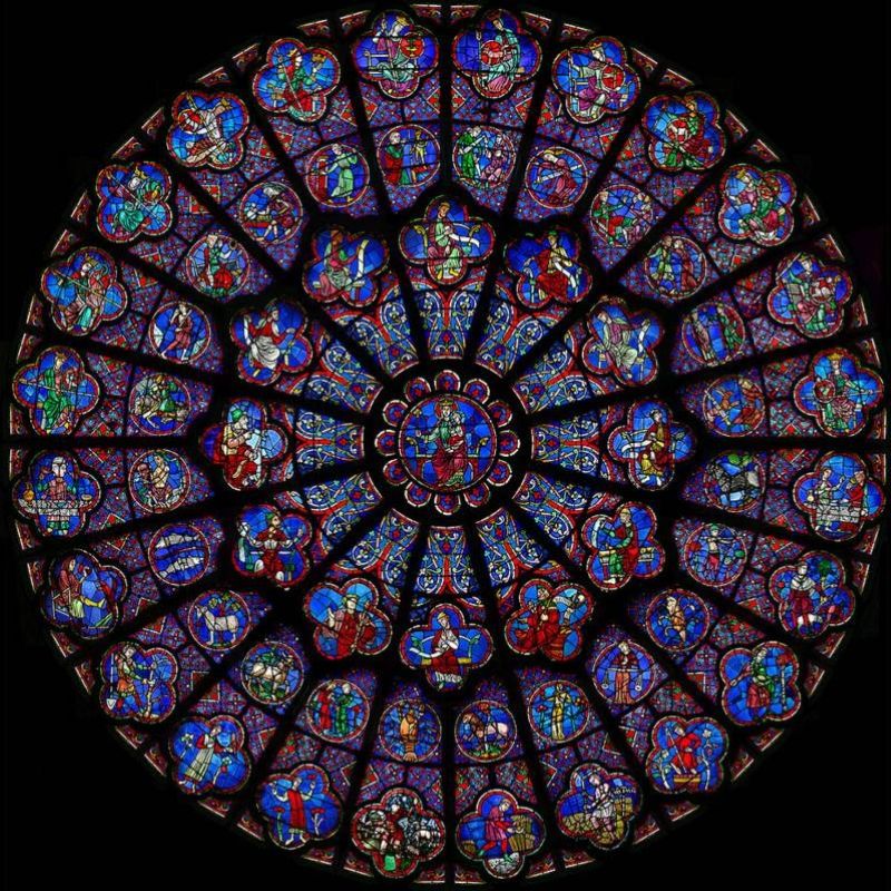 West Rose Window of Notre-Dame de Paris