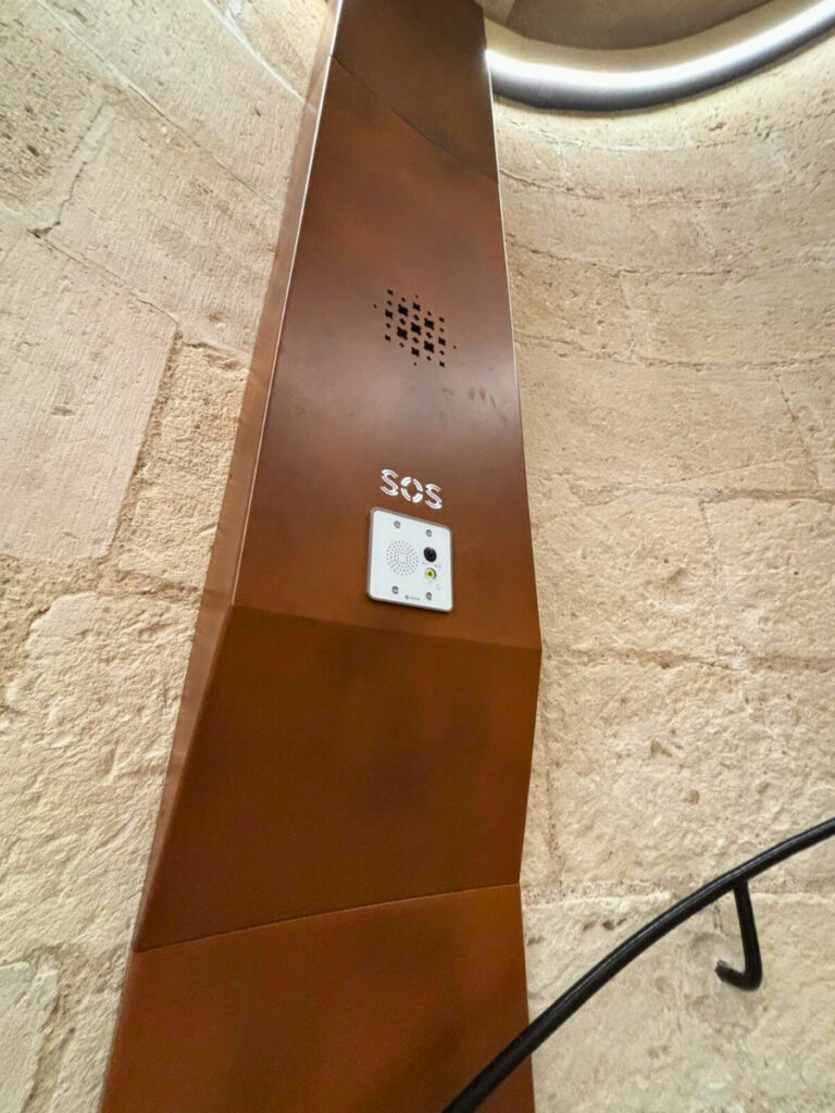 SOS call button in the Staircase